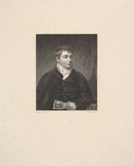 Portrait Robert Grave Printseller 1827 Steel engraving Portrait Robert Grave Printseller 1827 Steel engraving