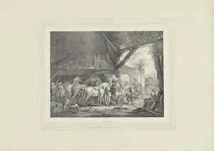 Framed Print : Poste stables Eene posterij Print, 1826-1854 Framed Print : Poste stables Eene posterij Print, 1826-1854