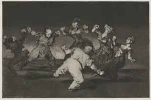 Framed Print : Goya's Etching: Marion Dancing Consequences Print Framed Print : Goya's Etching: Marion Dancing Consequences Print
