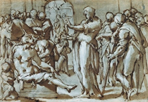 Raising of the Son of the Widow of Naim (recto), Madonna and Ch Raising of the Son of the Widow of Naim (recto), Madonna and Ch