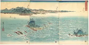 Utagawa Hiroshige Prints: 雪月花　阿波鳴-之風景 Rapids Naruto