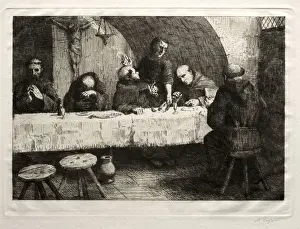Light And Shadow Contrast Prints: Refectory