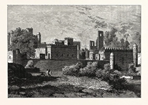 The Royal Palace at Gondar, the Ancient Capital of Abyssinia. Ethiopia, Ethiopian Empire The Royal Palace at Gondar, the Ancient Capital of Abyssinia. Ethiopia, Ethiopian Empire