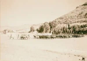 Royal Scots Greys cavalry groups Nablus Middle East Royal Scots Greys cavalry groups Nablus Middle East