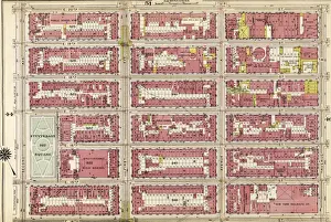 Vintage USA Map Prints: Part of Section 3 : Plate 45