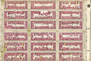 Old American Geography Maps Prints: Part of Section 5: Plate 115