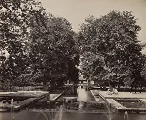 Albumen Silver Print Art Prints: Shalimar Gardens Kashmir Samuel Bourne English