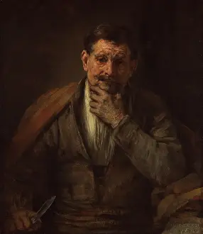 Rembrandt Van Rijn Paintings Prints: St. Bartholomew