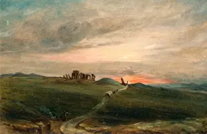 Stonehenge Print at Sunset