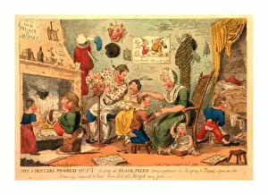 Romantic Era Illustration Prints: The strollers progress plte 1st. A peep at Black Jacks origin previous to his