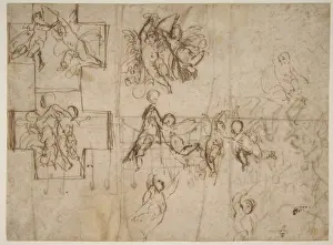 Studies Flying Putti recto Composition Studies