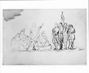 Sketches Collection: Study Treaty Native Americans Sketchbook ca 1860