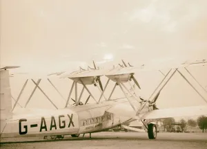 Sudan Juba southern border Plane landing 1936 Sudan Juba southern border Plane landing 1936