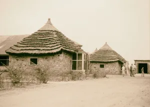 Sudan Juba southern border Straw-roofed hotel Sudan Juba southern border Straw-roofed hotel