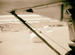 Sudan Malakal Air view landing ground tent sheds Sudan Malakal Air view landing ground tent sheds