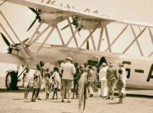 Sudan Malakal Passengers entering plane southward Sudan Malakal Passengers entering plane southward