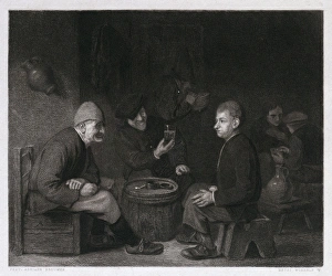 Tasting the wine by Adriaen Brouwer, 1605-1638, Flemish genre painter, Belgium, Holland Tasting the wine by Adriaen Brouwer, 1605-1638, Flemish genre painter, Belgium, Holland