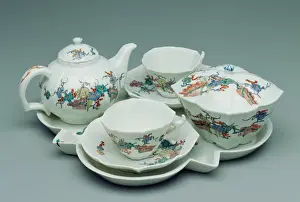 Print of Tea Service in Soft-paste Porcelain