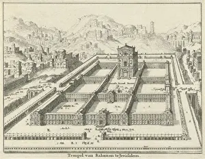 Temple Of Solomon Prints: Temple of Solomon, Jerusalem (version A), Jan Luyken, Willem Goeree, 1682