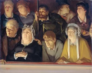 Theater Audience, Hippolyte Michaud, 1840 - 1886 Theater Audience, Hippolyte Michaud, 1840 - 1886