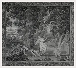 Pyramus And Thisbe Story Prints: Thisbe kills Pyramus sword