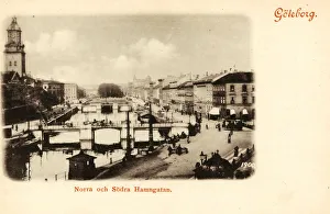 Trams Sweden Horse-drawn carriages Buildings Trams Sweden Horse-drawn carriages Buildings