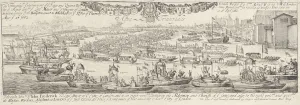 Triumphal on the water at the arrival in London of King Charles II and Queen Catherine Triumphal on the water at the arrival in London of King Charles II and Queen Catherine