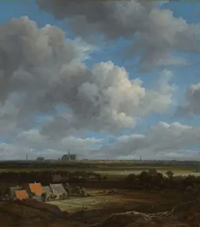 Framed Print : View of Haarlem Northwest Bleaching Fields Print Framed Print : View of Haarlem Northwest Bleaching Fields Print