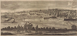 View of Jerusalem (left panel), Jan Luyken, Pieter Schenk (I), Cornelis de Bruyn, 1698 View of Jerusalem (left panel), Jan Luyken, Pieter Schenk (I), Cornelis de Bruyn, 1698