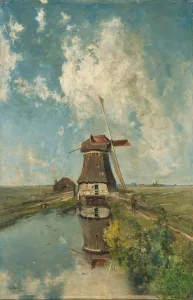 A Windmill Polder Waterway Month July Presentation A Windmill Polder Waterway Month July Presentation