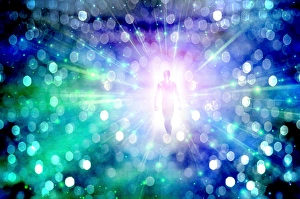Digitally Generated Images Prints: Abstract light and figure