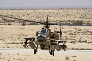 An AH-64A Peten attack helicopter of the Israeli Air Force An AH-64A Peten attack helicopter of the Israeli Air Force