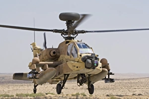 An AH-64D Saraf attack helicopter of the Israeli Air Force An AH-64D Saraf attack helicopter of the Israeli Air Force