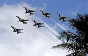 The Air Force Thunderbirds demonstration team The Air Force Thunderbirds demonstration team