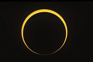Solar Eclipse Images Prints: Annular eclipse showing reverse Bailys beads effect