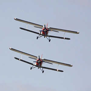 Two Antonov An-2 bi-planes in formation over Czech Republic Two Antonov An-2 bi-planes in formation over Czech Republic
