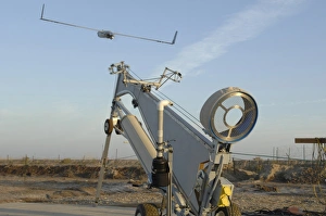 An Australian Scan Eagle launches from Ali Air Base, Iraq An Australian Scan Eagle launches from Ali Air Base, Iraq