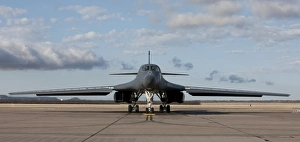 A B-1B Lancer at Dyess Air Force Base, Texas A B-1B Lancer at Dyess Air Force Base, Texas