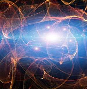 Beautiful Digital Artwork Prints: Beautiful Flowing Light Abstract. 3D rendering