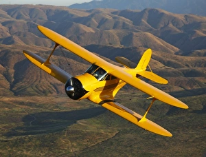 A Beechcraft Model B17R Staggerwing in flight A Beechcraft Model B17R Staggerwing in flight