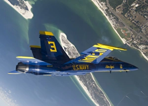 The Blue Angels perform a looping maneuver over Naval Air Station Pensacola The Blue Angels perform a looping maneuver over Naval Air Station Pensacola
