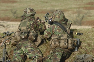 British Army soldiers participate in sustained fire training British Army soldiers participate in sustained fire training