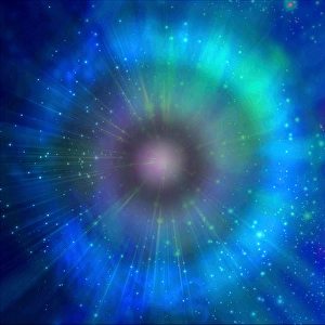 Abstract Light Background Prints: Circle of light. 3D rendering