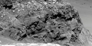 Mars Landscape Prints: A cliff on the surface of Mars