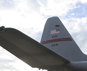 Close-up of a C-130 Hercules tail assembly Close-up of a C-130 Hercules tail assembly