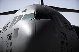 Close-up of the front of a C-17 Globemaster III Close-up of the front of a C-17 Globemaster III