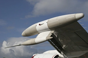 Close-up of wingtip ESM sensors on a E-6A Mercury aircraft Close-up of wingtip ESM sensors on a E-6A Mercury aircraft