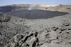 Crater floor covered with basaltic lava flows, Erta Ale volcano, Danakil Depression Crater floor covered with basaltic lava flows, Erta Ale volcano, Danakil Depression