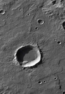 Space Exploration Photography Prints: A crater on Mars