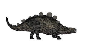 Cretaceous Period Creatures Prints: Crichtonsaurus dinosaur walking